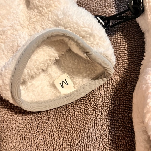 North Face fleece white gloves, size M - Picture 3 of 3